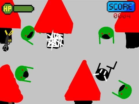 Zombie Survival Deathly Woods MachineGun Mode - Only Up Game Logo