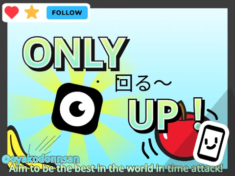 Rotating Only Up game with time attack mode