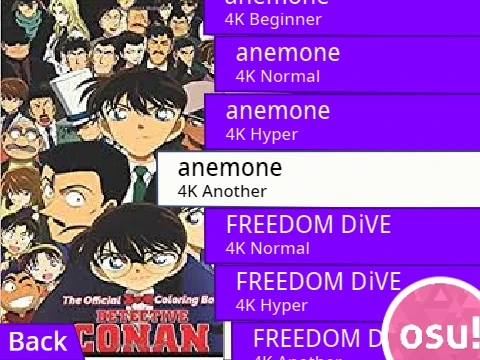 ANIME OSU - Play osu!mania style game with anime music