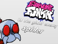 Logo for the FNF: Vs The Giant Enemy Spider rhythm game mod