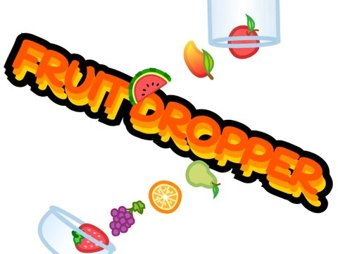 Fruit Dropper game screenshot showing bowl catching colorful fruits