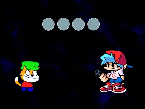 OMG OSU MANIA keyboard rhythm game logo with colorful falling notes