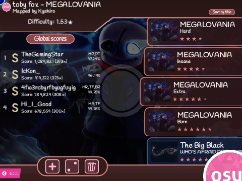 osu Full Remake October 2022 Songs Game Cover