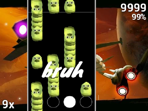 Play Osu Mania bruh edition online for free