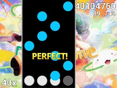 Colorful Osu Mania V3 remix v7 logo for the online rhythm game