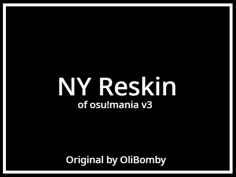osu mania V3 ScratchNY Reskin Online | Redesigned Visuals