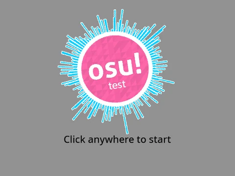 Osu Test rhythm synchronization demo screenshot