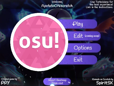 Logo for the osu V0.1 new maps standard mode remake