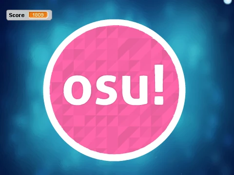 Osu v0.4 remix v2 rhythm game logo