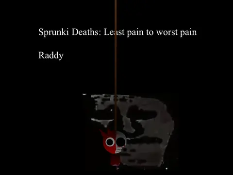 Logo for the spooky Mr. Incredible meme remix featuring Sprunki character deaths