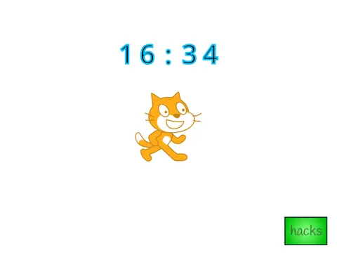 Logo for A Normal Clicker Game featuring the Scratch Cat
