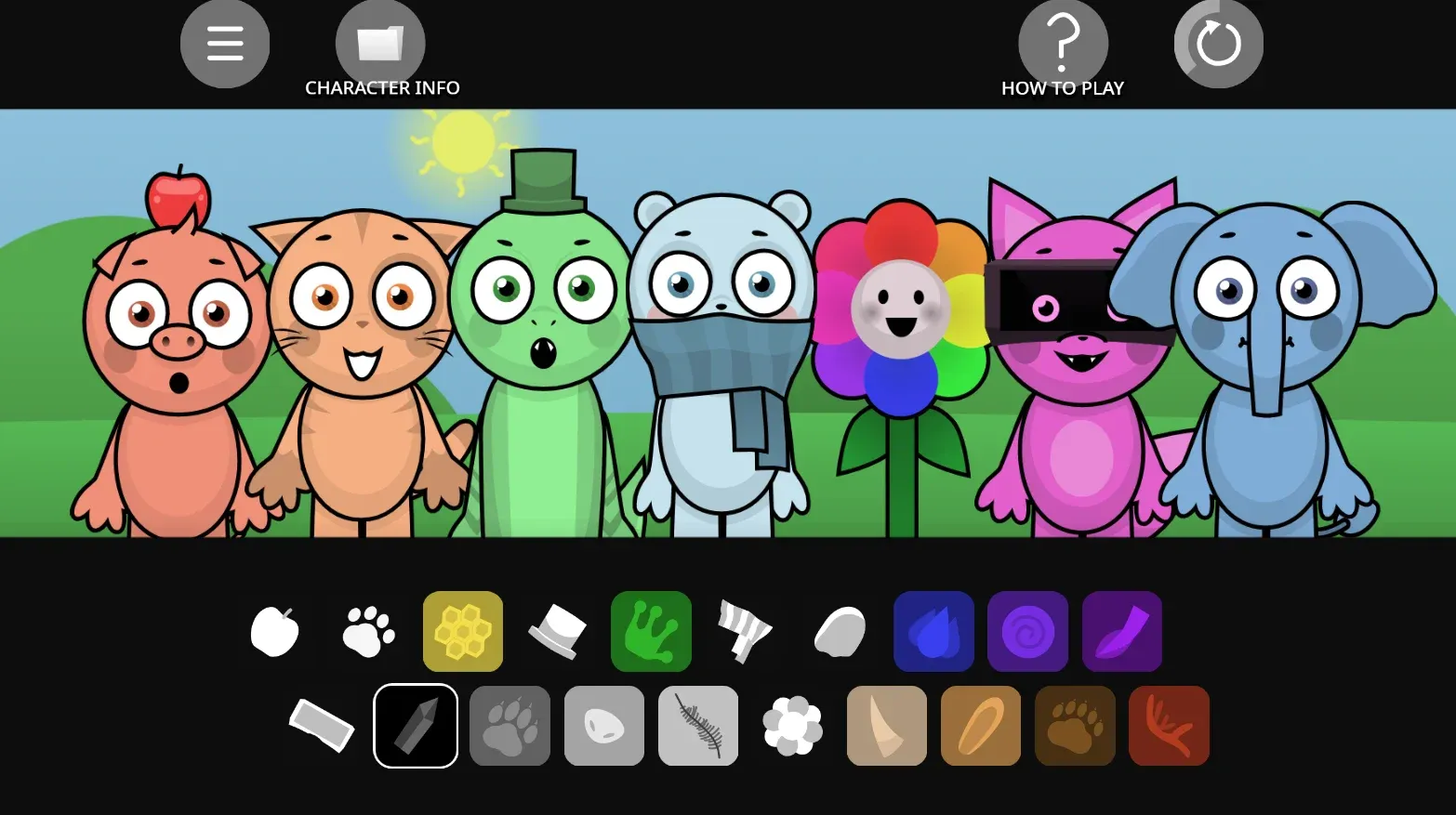 Sprunki Abgerny Game Logo - Featuring Custom Character Designs