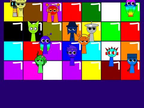 Block Party Sprunki Edition multiplayer game logo featuring Sprunki characters in party setting