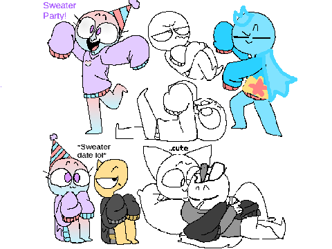 Game logo featuring music remix elements with Sprunki OC characters