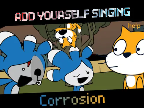 Logo for the customizable Add Yourself OC Singing Sprunki Infection mod