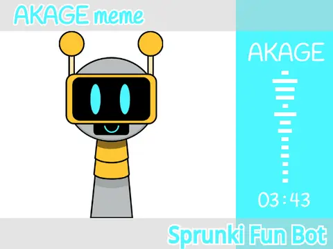 Logo for the AKAGE Meme Sprunki Fun Bot creative template