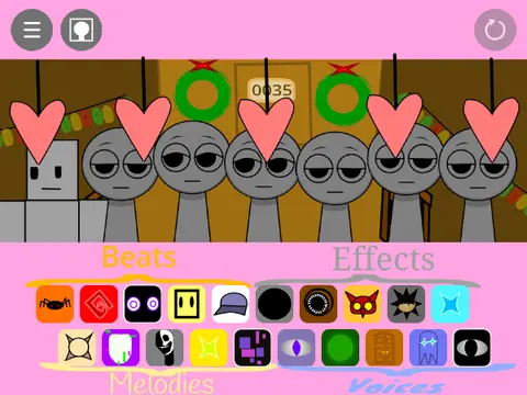 All Characters Sprunki But Doors Logo