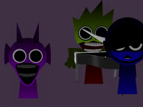 Cover art for the All My Fellas music and meme-themed Sprunki game