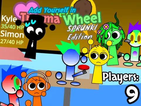 Logo for the AY in Trauma Wheel multiplayer minigame remix edition