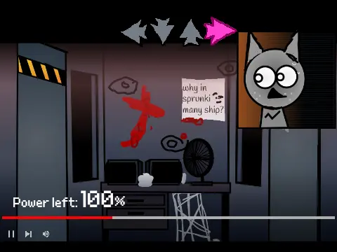 AYS Bite Sprunki In Progress Game Logo - Sprunki Horror Game Featuring Gray and Wenda