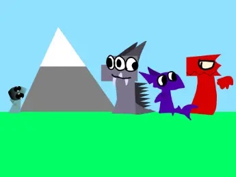 Ays to Sprunki World Ays Remix game logo with Ruby survivor character