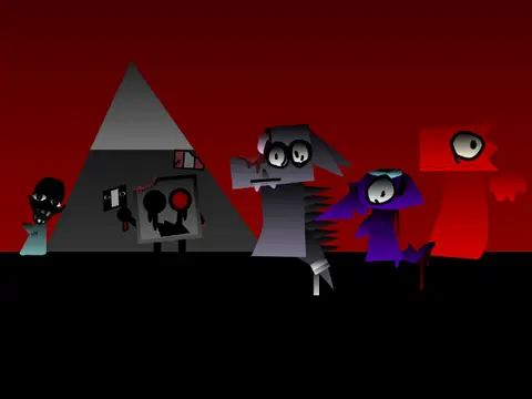 Logo for Ays to Sprunki World Ays Remix Remix Remix fan game featuring the MB character