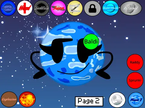 Logo for Beat Up Lieopa v2.8310, a Sprunki-themed clicker game featuring the planet Lieopa