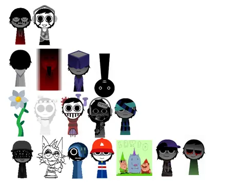 Bonus Sprunki Testall logo showing collection of different Sprunki game types