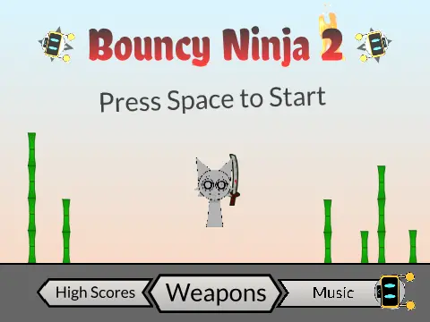 Logo for the action-packed platformer Bouncy Ninja 2 Sprunki Edition