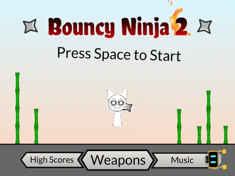 Logo for the Bouncy Ninja 2 Sprunki Edition Remix featuring ninja action