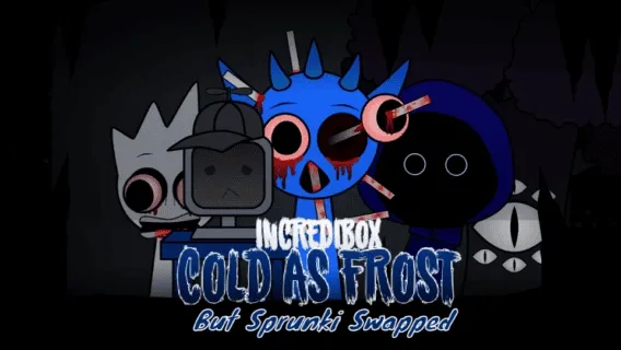 Cold as Frost but Sprunki Swapped Game Cover Art