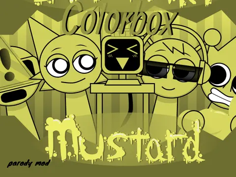 Colorbox Mustard Sprunki character with yellow mustard-themed design