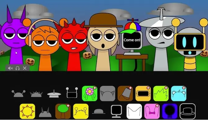 Corruptbox 2 Gameplay Preview Corruptbox 2 Gameplay Screenshot - Dark Sprunki Characters