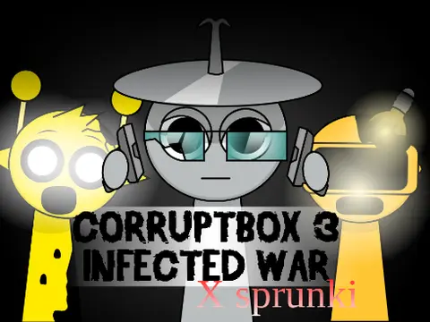 Corruptbox3 and Sprunki characters combined in mod game