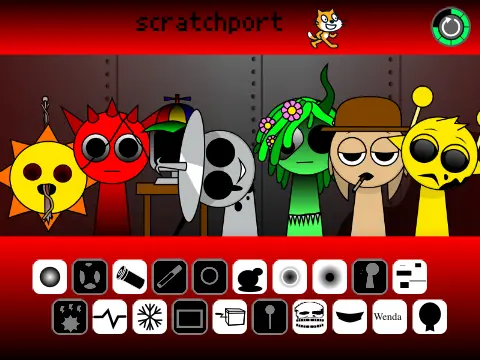 Official logo for Corruptedbox But Sprunki 2 Scratch Port game