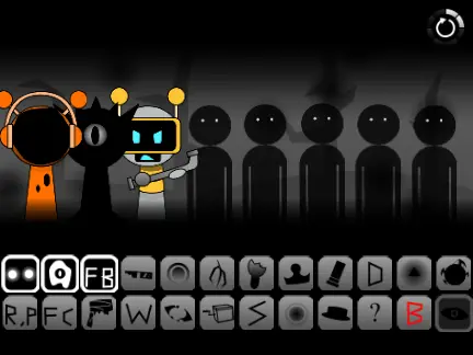 Official logo of Corruptedbox but Sprunki 3 game featuring sprunki characters