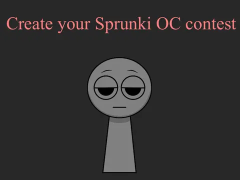 Logo for Create Your Sprunki OC Contest - Sprunki Incredibox Mod Game