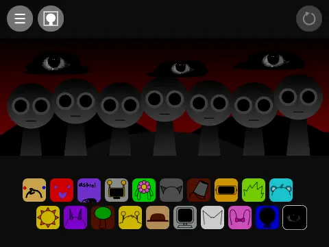 Dandy's World Sprunki Mod Logo - Colorful characters from both franchises