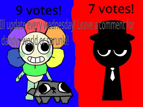 Dandys World vs Sprunki - Vote Competition Between Two Popular Games