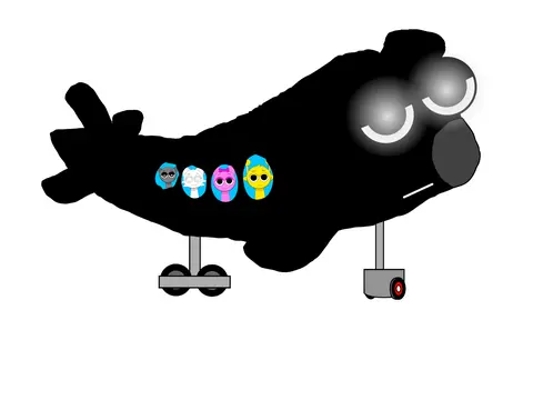 Sprunki characters managing airport operations simulation game