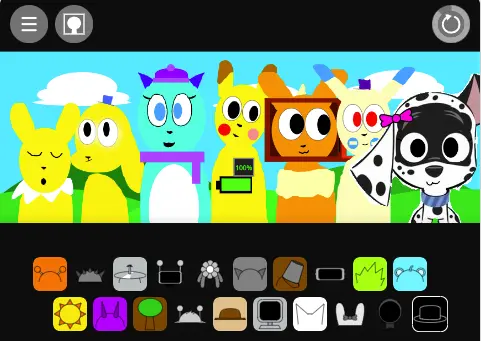 Dimensibox V3 Sprunki Gameplay Screenshot