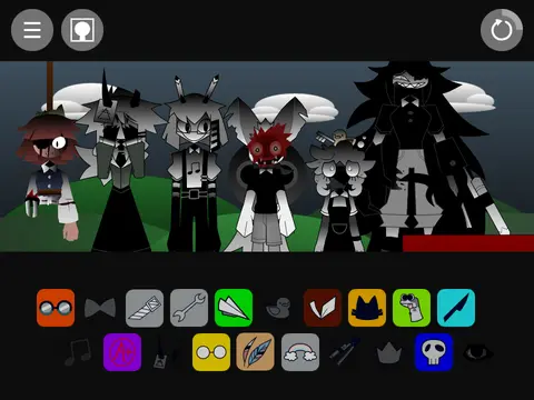 Discontinued Sprunki x FPE V9 mod archived game logo