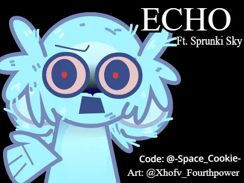 Logo for the Echo Meme ft. Sprunki Sky Remix V2 updated template