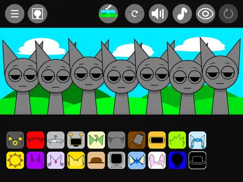 Logo for Eeveelutions Sprunki Mod WIP, a Pokémon-themed Incredibox game