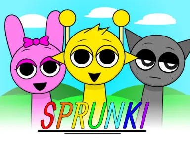 Esprunki Incredibox game logo featuring colorful Sprunki characters