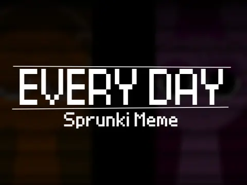 Every Day Sprunki daily adventure game calendar-themed cover