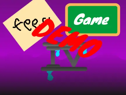 Logo for Feesh Game IV Demo Open, an adventure game set in the Sprunki world
