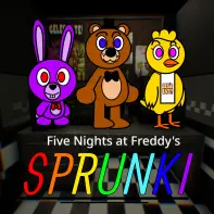 Five Nights at Freddy's Sprunki Logo - Horror Mod Edition