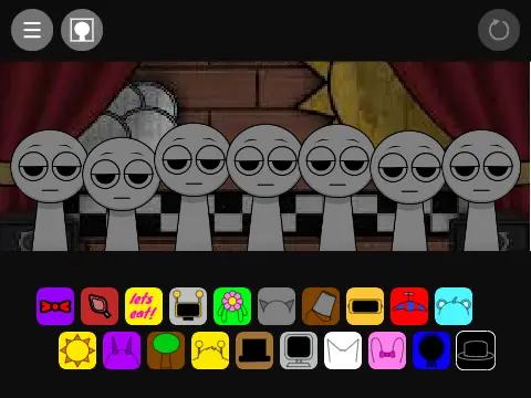 fnaf sprunki not done game logo featuring creepy sprunki animatronics