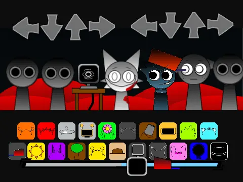 Horror-themed Sprunki character from Friday Night Funkin mod